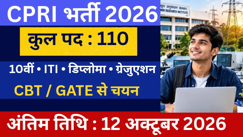 CPRI Recruitment 2026