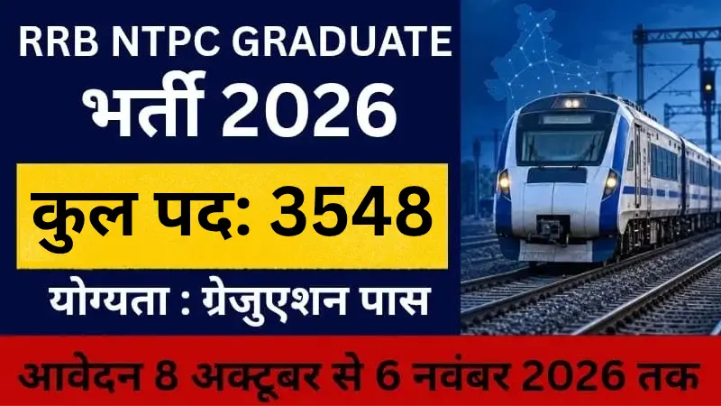 RRB NTPC Graduate Recruitment 2026